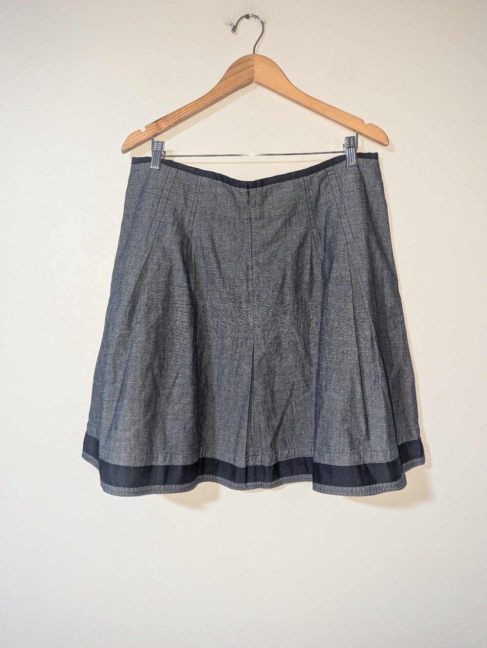 16P NWT VTG L.L. Bean Indigo Fairhaven Chambray Skirt - Picture 2 of 3